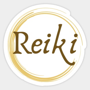 zen circle reiki Sticker